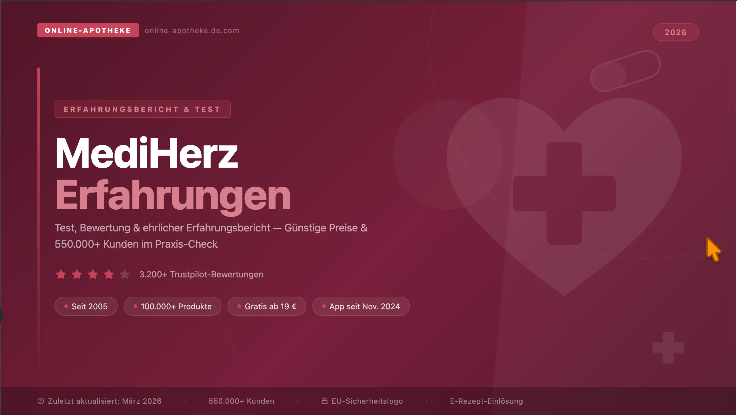 MediHerz Erfahrungen 2026 – Test und Bewertung der deutschen Online-Apotheke