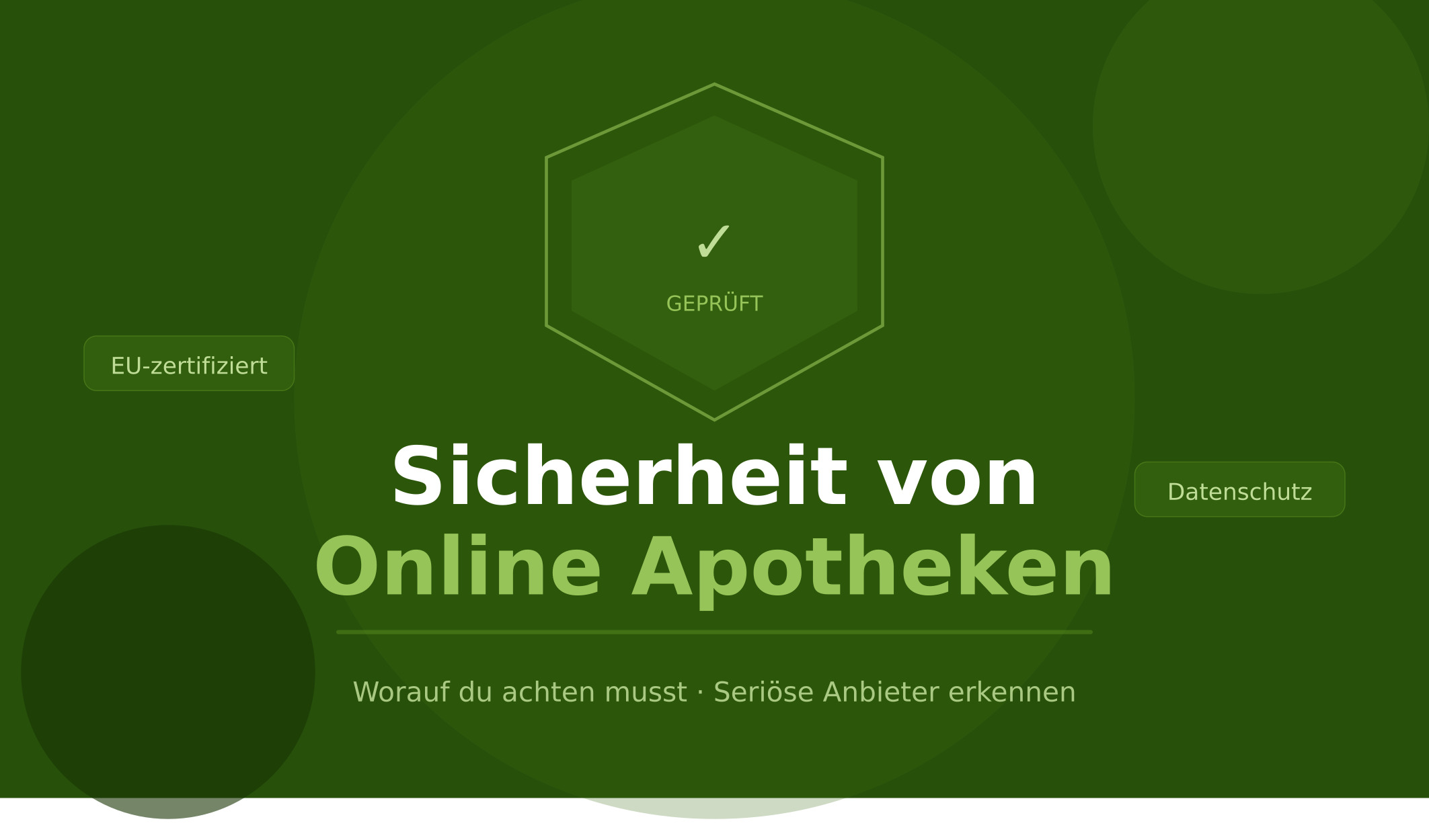 Sicherheit von Online Apotheken